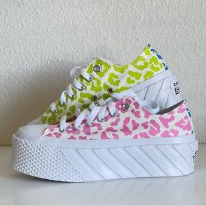 Converse Lift 2X Platform Low Top Leopard Print 'Welcome to the Wild'